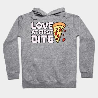 Love At First Site | Funny Pizza Lovers Hoodie